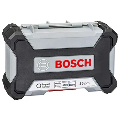 Image of Bosch Professional 35 pieces HSS Drill Bit &amp; Impact Control Screwdriver Set (Pick and Click, HEX 9, Accessories for Drivers)