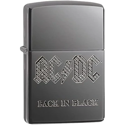 Image of Zippo Lighter, Armor High Polish Black Ice, Standard Size 24095 081118, Metal