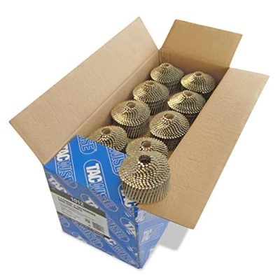 Image of Tacwise 1012 Type 2.1 / 50 mm Galvanised Conical Top Coil Nails, Ring Shank, 16 Inclined, Wire Collated, Pack of 14,400