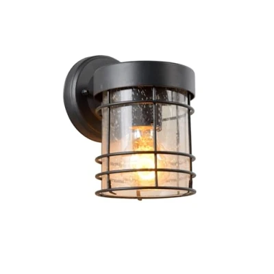 Image of Lucide KEPPEL Wall Light Outdoor E27 IP23 Black
