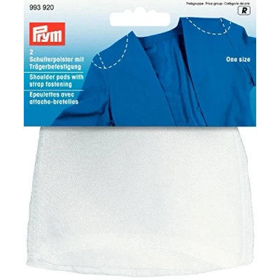 Image of Prym Shoulder Pads, charmeuse, White, 15 x 12.5 4.5 cm