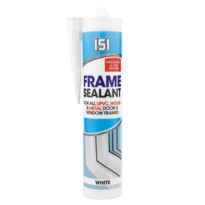 Image of 151 Frame Sealant For all UPVC, Wood &amp; Metal Door Window Frames White