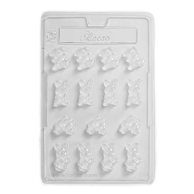 Image of Rabbits Chocolate Mould 15 Cavity
