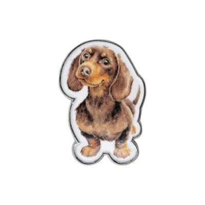 Image of Wrendale Designs &#039;Little Sausage&#039; Dog Pin Badge