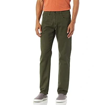 Image of Southpole Men&#039;s Stretchable Basic Style of Color Jean Twill Pants, Olive Skinny, 32W x 30L