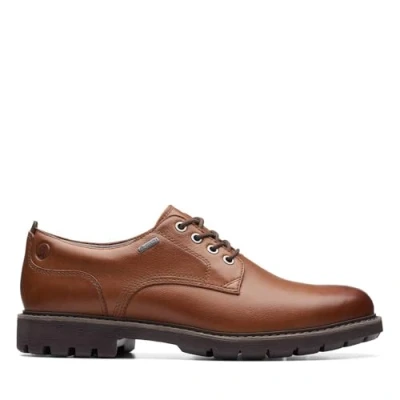 Image of Clarks Men&#039;s Batcombetiegtx Oxford, Black Leather, 9 UK