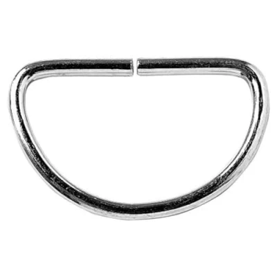 Image of Merriway BH03148 (10 Pcs) Curtain D Ring, 32 mm (1.1/4 Inch), Nickel Plated Pack of 10 Pieces
