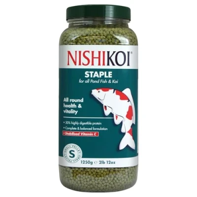 Image of Nishikoi Staple Complete Food for Koi and Pond Fish Small Pellets 1250g
