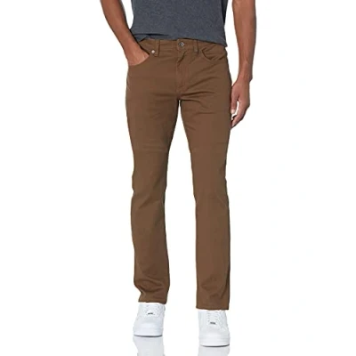 Image of Amazon Essentials Men&#039;s Slim Fit 5 Pocket Stretch Twill Trousers, Brown, 30W / 32L