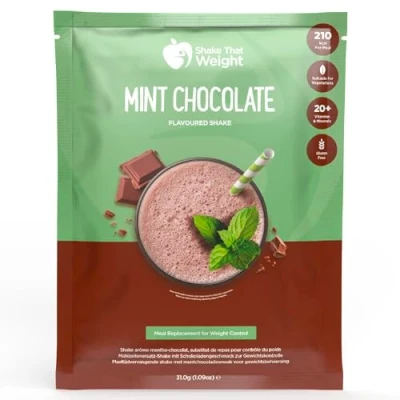 Image of Chocolate Mint High Protein Meal Replacement Diet Milkshake Shake That Weight
