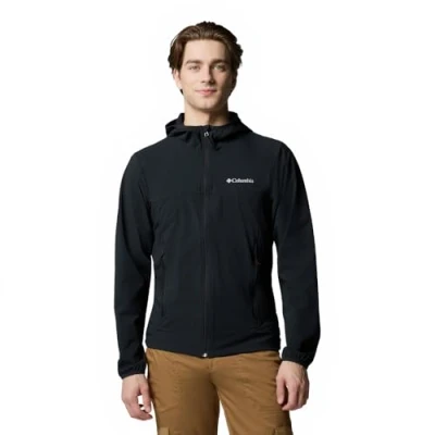 Image of Columbia Men&#039;s Heather Canyon 2 Hooded Jacket, Softshell Black, S