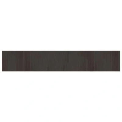 Image of vidaXL Dark Brown Bamboo Rug—Durable &amp; Water Resistant Rectangular Area Carpet, Runner with Anti Slip Backing, Easy to Clean, 70x400 cm for Living Room/Hallway