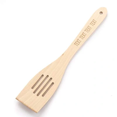 Image of Tuuli Kitchen Wooden Spatula with Personalised Laser Engraving Ideal Present 30 cm