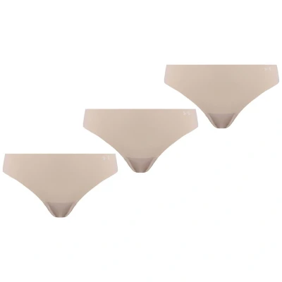 Image of Under Armour Women&#039;s UA Pure Stretch Thong 3 Pack XL Brown