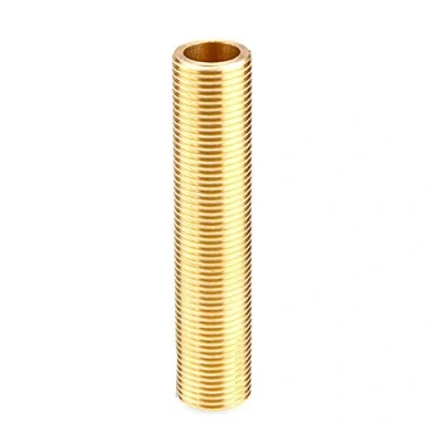 Image of ExcInter 1/2&quot; BSP 100mm Long Brass Running Nipple Threaded Plumbing Fitting Connector for Tank Connectors