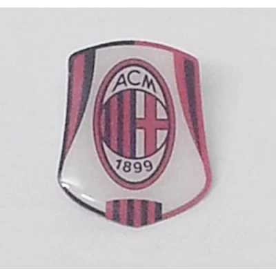 Image of AC Milan Crest Pin Badge Multi Colour