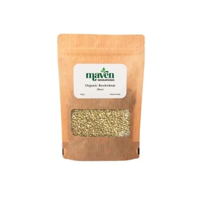 Image of Maven wholefoods Organic Buckwheat 3kg Raw GMO Free High Fibre &amp; Protein Certified Suitable for Vegetarian Vegan Packed Fresh in Resealable Bags (3kg)