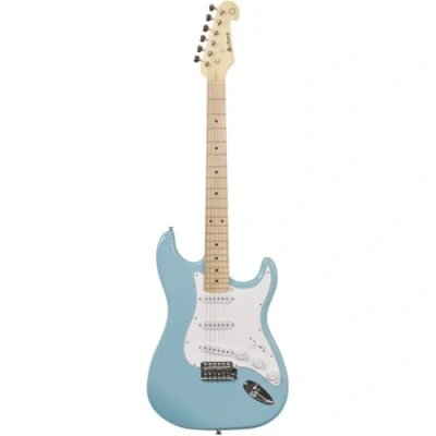 Image of Chord 174.537UK CAL63 Professional Electric Guitar Surf Blue, One Size
