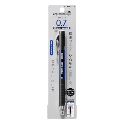 Image of Kokuyo Mechanical Pencil, Enpitsu Sharp Type M Rubber Grip, 0.7mm (PS P402B 1P)