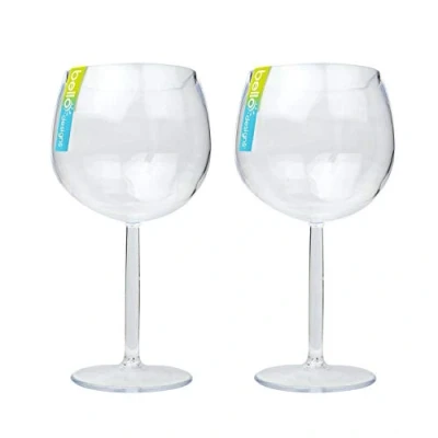 Image of Gin Glasses Plastic Drinking G&amp;T Tonic Cocktail Balloon Bar 600ml Wine Drinks (2)