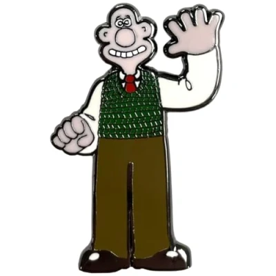 Image of Pawprint Family Wallace Character Enamel Pin Badge and Gromit Official Merchandise