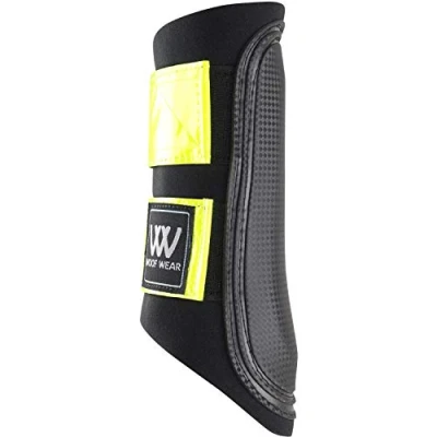 Image of Woof Wear Club Brushing Boot Black/Reflective, Medium