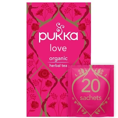 Image of Pukka Tea Organic Love Sachet, 24g (Pack of 20)