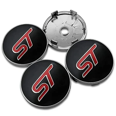 Image of 4pcs Car Hub Wheel Centre Caps for Ford ST Focus x 2 3 Kuga Fiesta Mondeo Center Replacement Part Protectors Accessories,A 60MM