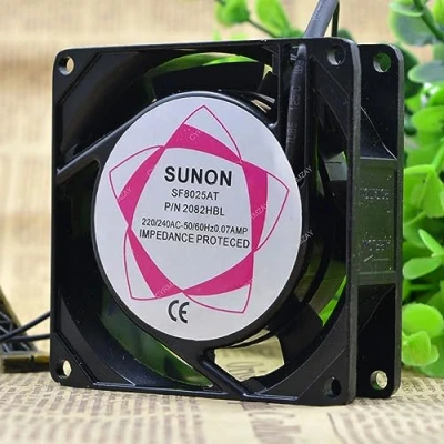 Image of CYRMZAY Compatible For SUNON SF8025AT 220 240VAC 0.07A 8025 8CM 2 Wire cooling fan