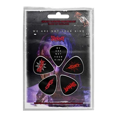 Image of Slipknot We Are Not Your Kind Official 5 Pack Plectrum, Black, One Size, Guitar Compatible