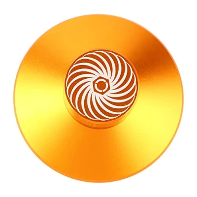 Image of ciciglow Aluminum Record Weight Stabilizer, Clamp, Vinyl Metal Disc Stabilizer Home Audio Turntable for Player, CD Chassis, Speakers, etc(Gold)