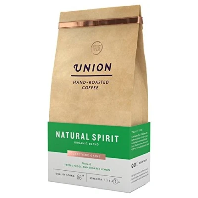Image of Union Coffee Organic Medium Roast Cafetiere Grind Blend Natural Spirit 200g