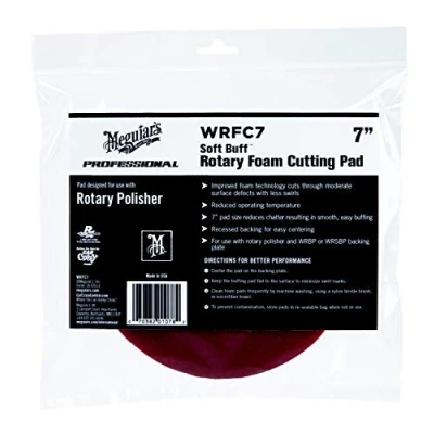 Image of Meguiar&#039;s Professional Soft Buff Rotary Foam Cutting Pad 7&quot; WRFC7
