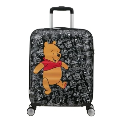 Image of American Tourister Wavebreaker Disney FL Spinner S, Hand Luggage, 55 cm, 36 L, Multicolor (Winnie The Pooh)