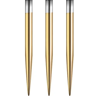 Image of Mission Darts Glide Steel Tip Dart Points Smooth Plain Spare Points, 30mm, Gold (#_1xX2437)