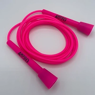 Image of Ampro Adjustable Speed Skipping Rope Jump Original Skip Skill Training Exercise (Pink)