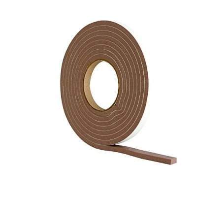 Image of Extra Thick Draught Excluder Strip (3.5m Brown Rubber Foam for gaps 4 7mm)