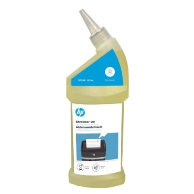 Image of HP Paper Shredder Oil 400 ml Bottle, Plant Based for Care Your Shredder, 9132