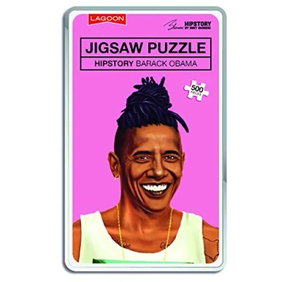 Image of The Lagoon Group 5771 Obama Hipstory Jigsaw Barack Puzzle, Nylon/A