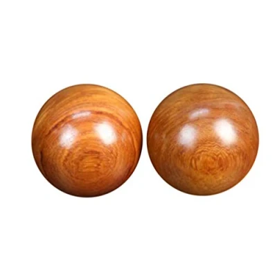 Image of Wooden Baoding Balls Health Exercise Wood Chinese Massage
