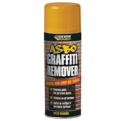 Image of Everbuild ASBO Graffiti Remover Powerful Non Drip Gel, Removes Paint, Felt Tip &amp; Biro Marks, Effective on all Surfaces 400ml