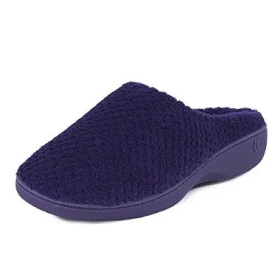 Image of isotoner Women&#039;s Ladies Popcorn Mule Slippers Low Top, Blue (Navy), 5 UK