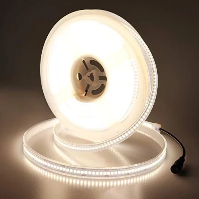 Image of JOYLIT 24V LED Strip Lights 5M 4000K Natural White Outdoor Waterproof 11200LM Ultra Bright, CE UL Professional CRI 90+ 240LEDs/M High Density 2835 SMD 120W Dimmable Tape Illumination Purpose