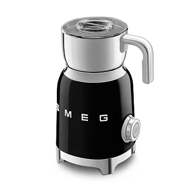 Image of Smeg MFF11BLUK 50s Retro Design Milk Frother in Black with Tritan TM Renew