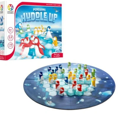 Image of SmartGames Penguins Huddle Up Game for 2 4 Players Ages 6 Adult