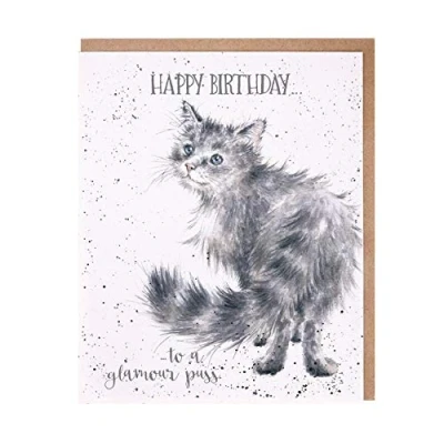 Image of Wrendale Designs &#039;Glamour Puss&#039; Card