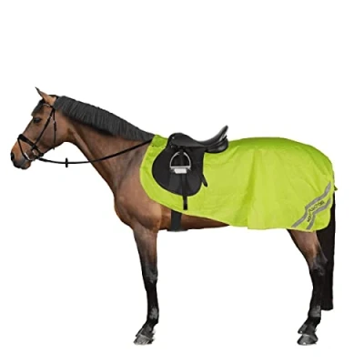 Image of Shires Equi Flector Mesh Exercise Sheet Yellow 4ft0