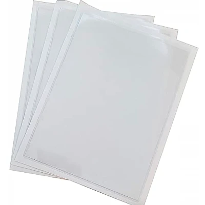 Image of Self Adhesive Clear A4 Pocket 302 x 217mm (Pack of 5) Short Edge Opening Holder Protectors Documents Card Pockets PCL Media ltd