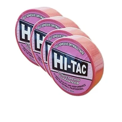 Image of Hi Tac Self Adhesive Drywall Scrim Tape 48mm x 90M Plasterers Mesh (4)