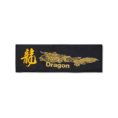 Image of Martial Arts Head Band Black Dragon